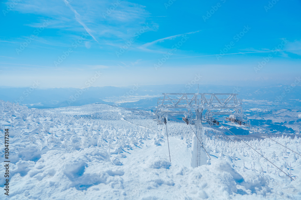 Fototapeta premium 山形蔵王の美しい樹氷