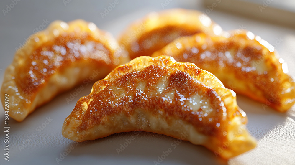 Crispy Fried Dumplings with Golden Brown Edges Crispy Fried Dumplings with Golden Brown Edges