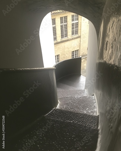 stairs in the old castle