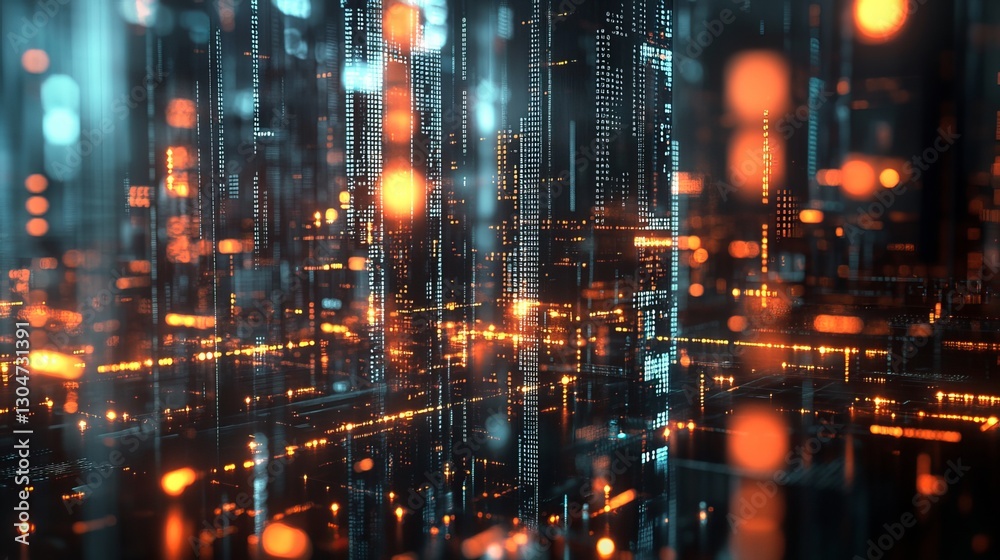 A glowing big data forex chart is superimposed on a blurred cityscape. This image represents trading, technology, investment, and market analysis.
A glowing big data forex chart is superimposed on a blurred cityscape. This image represents trading, technology, investment, and market analysis.