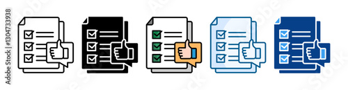Compliance Feedback  Icon Set Multiple Style Collection