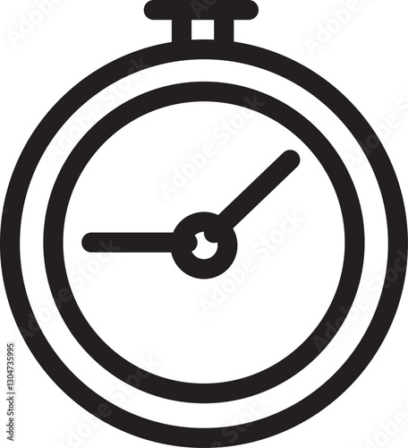Simple outline vector icon for business, technology, communication, and finance