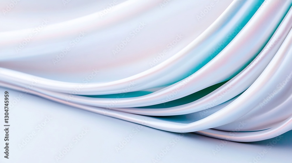 Obraz premium Abstract drapes, smooth fabric, light colors