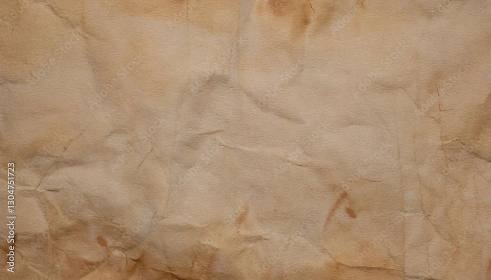 Obraz premium Vintage aged paper with an antique texture, showcasing a stained and weathered surface ideal for creative projects.