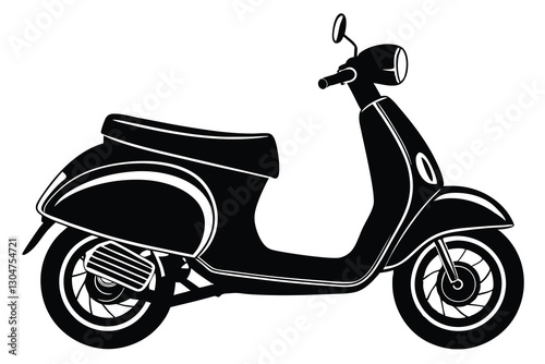 Urban scooter silhouette vector design