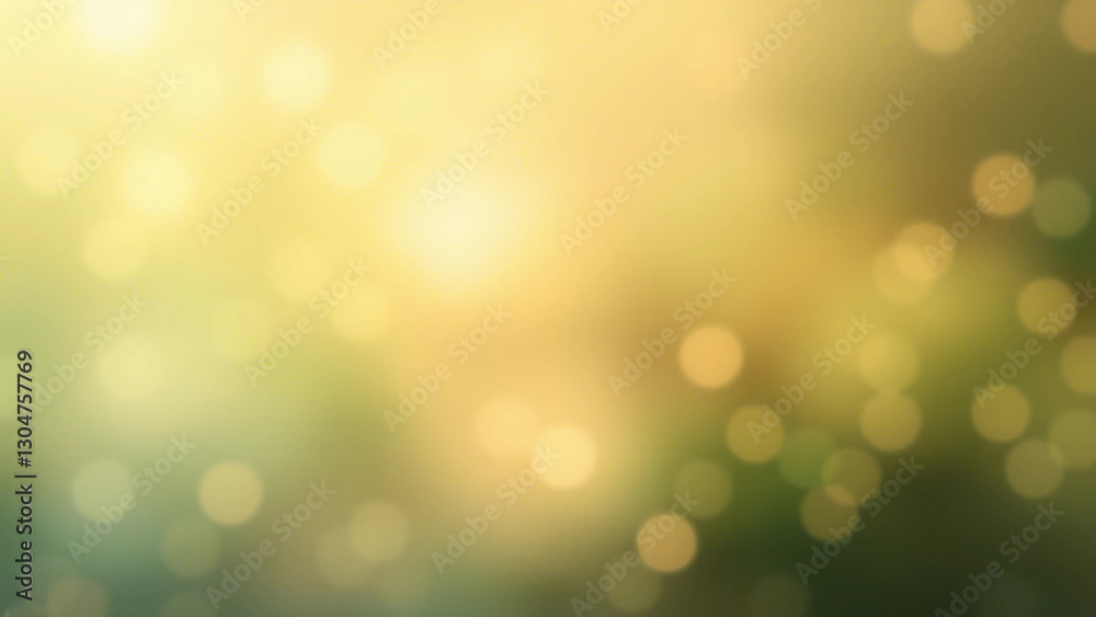 Obraz premium A warm abstract background with golden bokeh effects and soft lighting, creating a serene and calming visual experience. Ideal for minimalist and elegant designs.