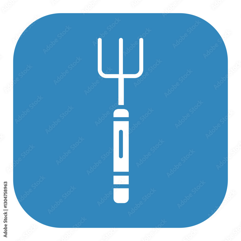 Fototapeta premium Farm Fork Icon