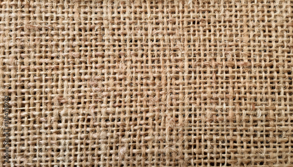 A high-resolution view of woven burlap fabric showcasing its organic patterns, texture, and craftsmanship. Suitable for backgrounds, textures, or crafting projects. A high-resolution view of woven burlap fabric showcasing its organic patterns, texture, and craftsmanship. Suitable for backgrounds, textures, or crafting projects.
