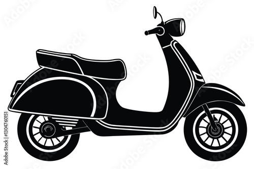 scooter silhouette vector illustration