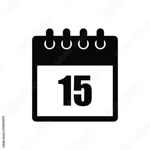 calender icon, 15 calender icon with white background