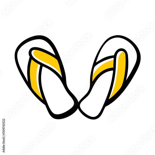 Flip Flops Icon Vector Illustration