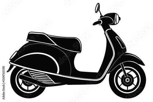Scooter Vector Silhouette