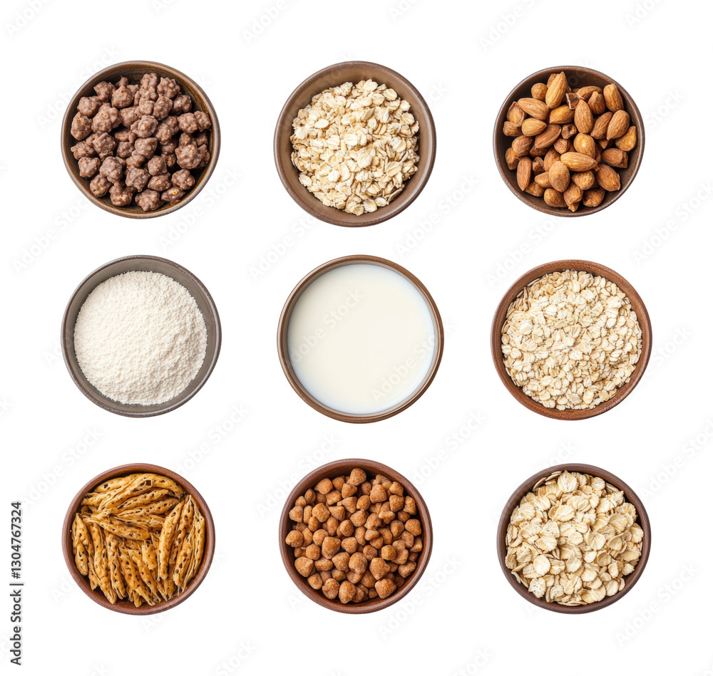 Preparing nutritious breakfast in the kitchen isolated on transparent background png