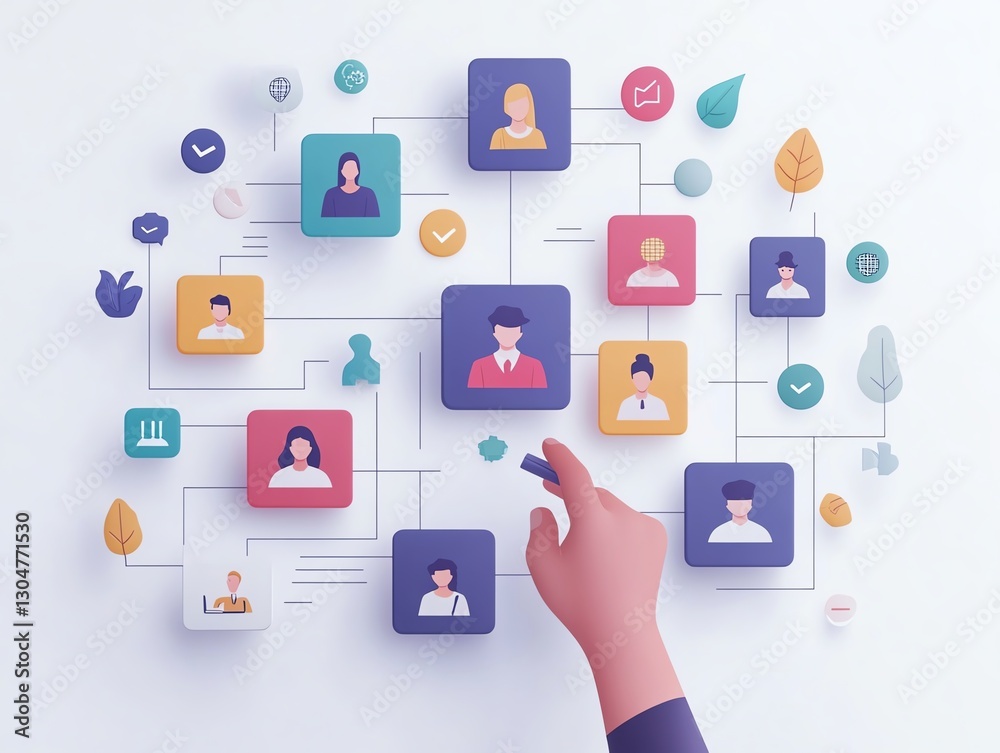 A conceptual human resources illustration A conceptual human resources illustration