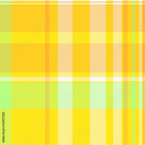 Living room pattern textile vector, composition seamless texture plaid. Flow fabric tartan background check in yellow and light goldenrod colors.