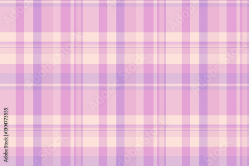 Line background texture textile, list check fabric plaid. Cowboy pattern seamless vector tartan in light and purple colors.