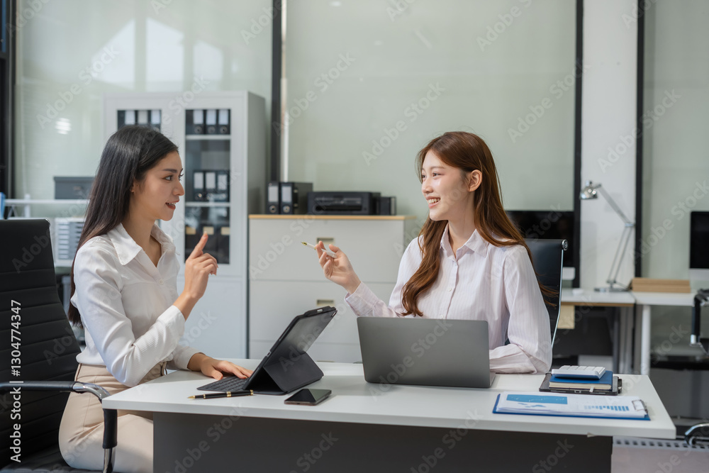 Project manager working and update tasks with milestones progress planning and professional investor working new start up project in the office. Project manager working and update tasks with milestones progress planning and professional investor working new start up project in the office.