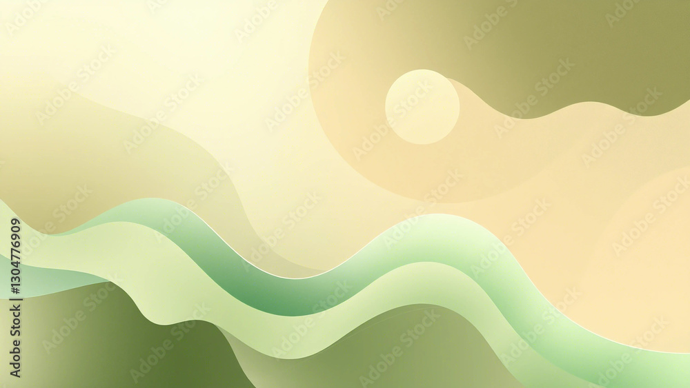 Obraz premium A soft abstract background with gentle pastel waves, creating a serene and calming visual experience. Perfect for minimalist and elegant designs.