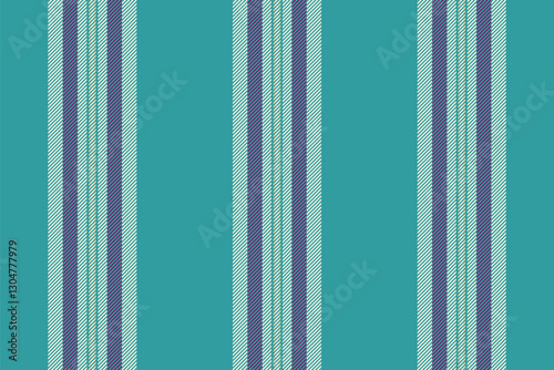 Grunge vertical stripe texture, silky seamless pattern lines. Geometric vector background fabric textile in cyan and cornsilk colors.