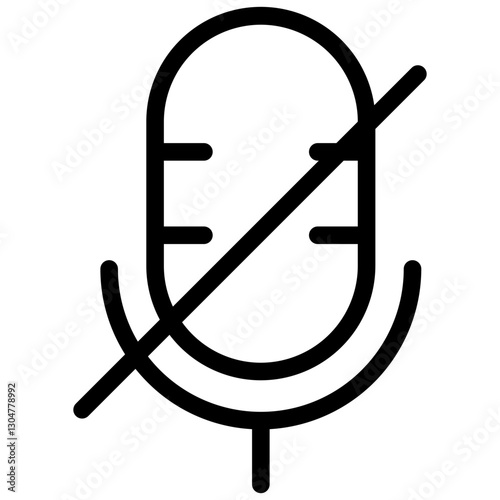 Mute Microphone Icon