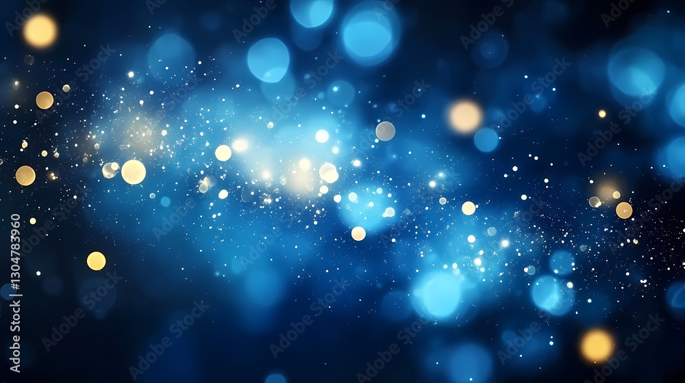 Fototapeta premium Dreamy Starry Sky with Light Points