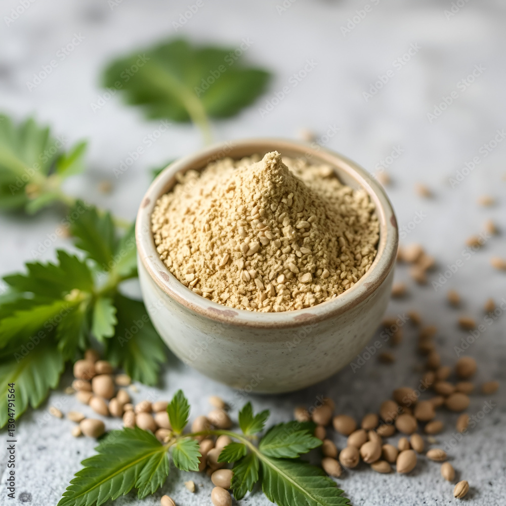 Fragrant Perilla powder made by grinding perilla seeds Fragrant Perilla powder made by grinding perilla seeds