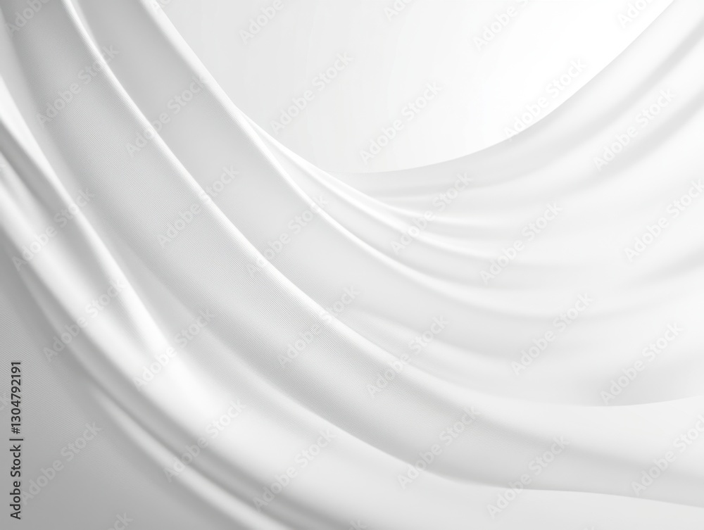 Fototapeta premium A white fabric with a wave pattern