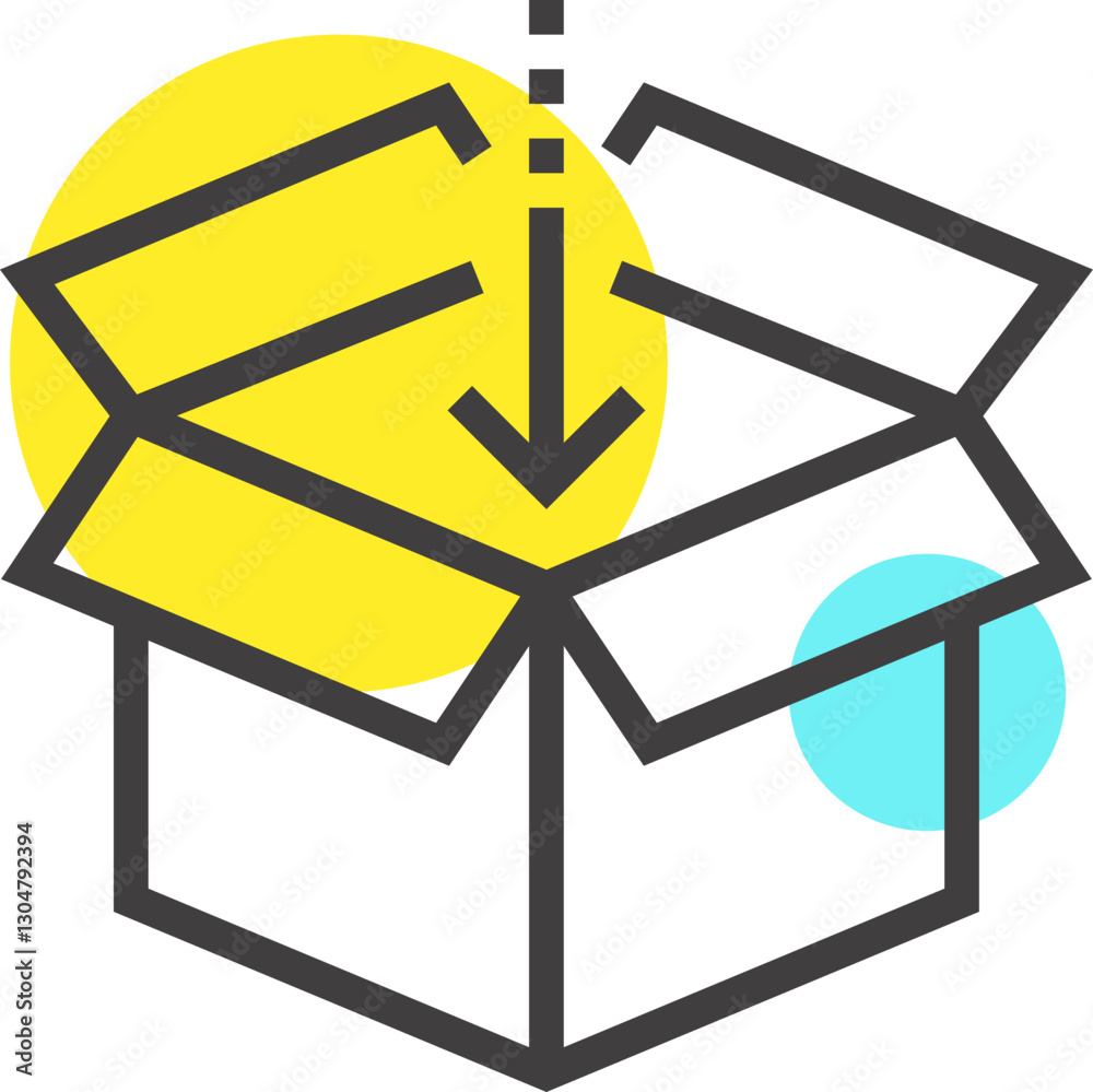 data storage flat line web icon concept data storage flat line web icon concept