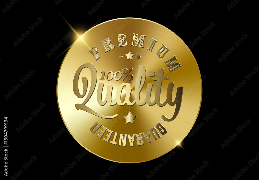 Top Quality golden tag seal sticker item for your products or banner flyer social media status