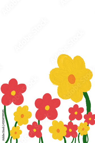 colorful flowers background, flowers PNG.