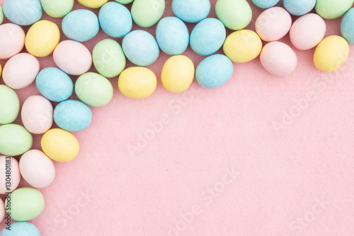 Obraz na płótnie Colorful Easter egg background w salonie