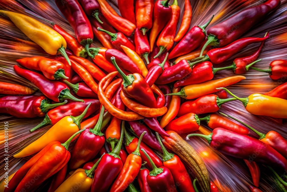 Vibrant Long Exposure Paprika and Chili Peppers Still Life Photography Vibrant Long Exposure Paprika and Chili Peppers Still Life Photography