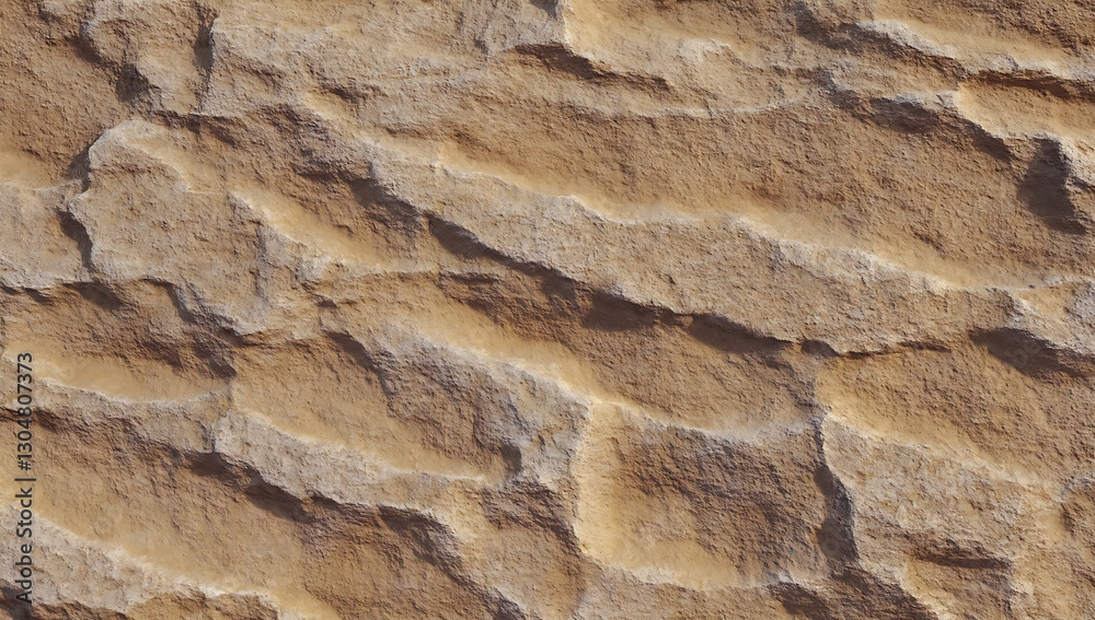 Naklejka premium Rough Textured Sandstone Wall