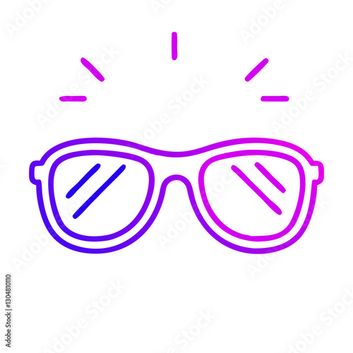 Sunglasses Icon Vector Illustration