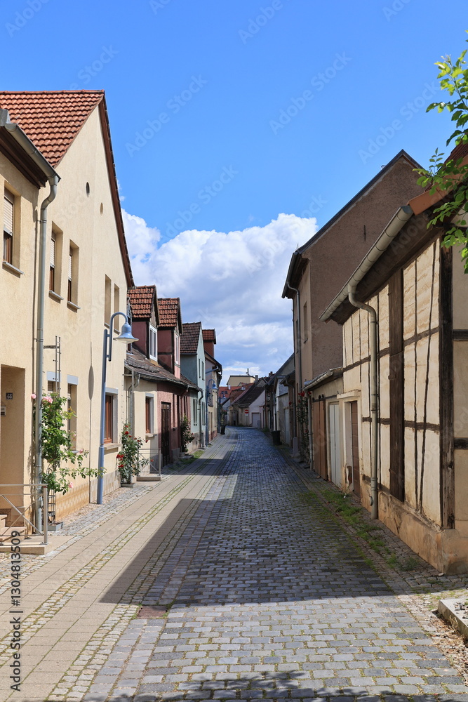 Fototapeta premium Blick in die Altstadt von Sangerhausen in Sachsen-Anhalt