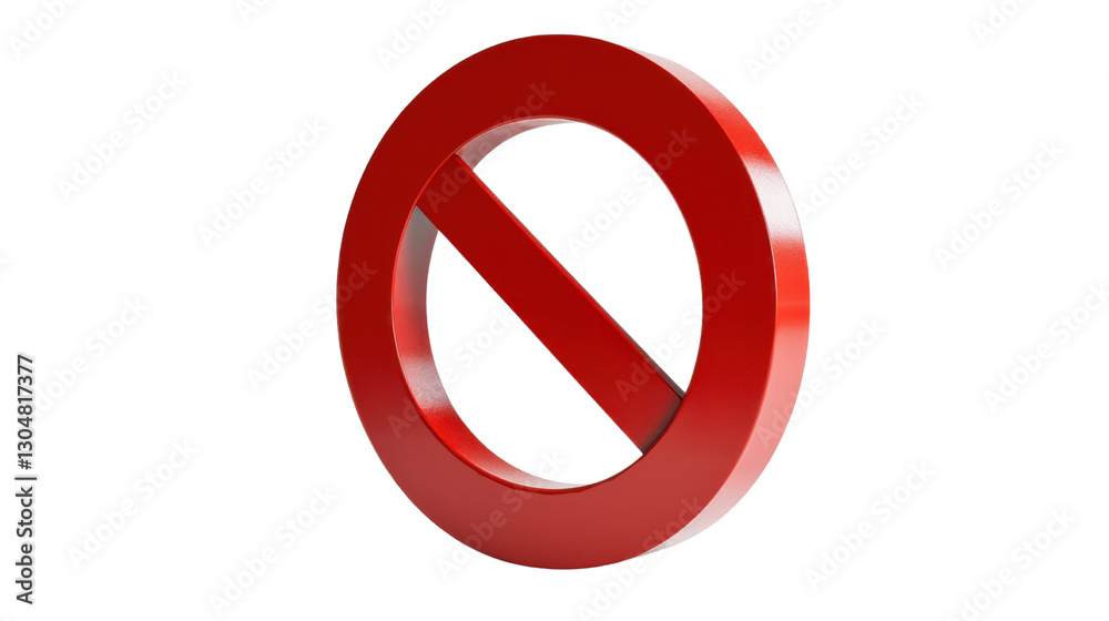 3d render of a forbidden sign not allowed isolated on white background 3d render of a forbidden sign not allowed isolated on white background