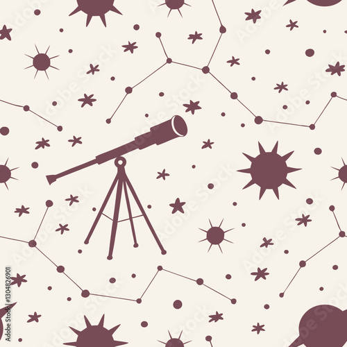 This mesmerizing celestial pattern showcases constellations forming recognizable figures and objects, creating a sense of wonder and mystery.  A truly captivating design for imaginative projects.