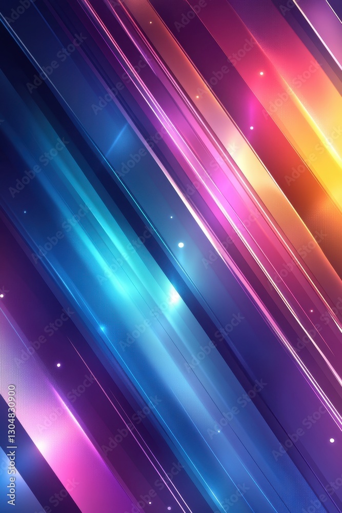 Dynamic gradient lines with vibrant colors creating a modern abstract background for digital design