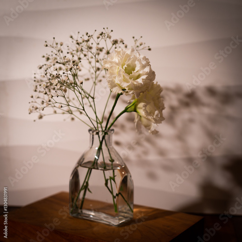 Delicate White Flowers in Soft Light
