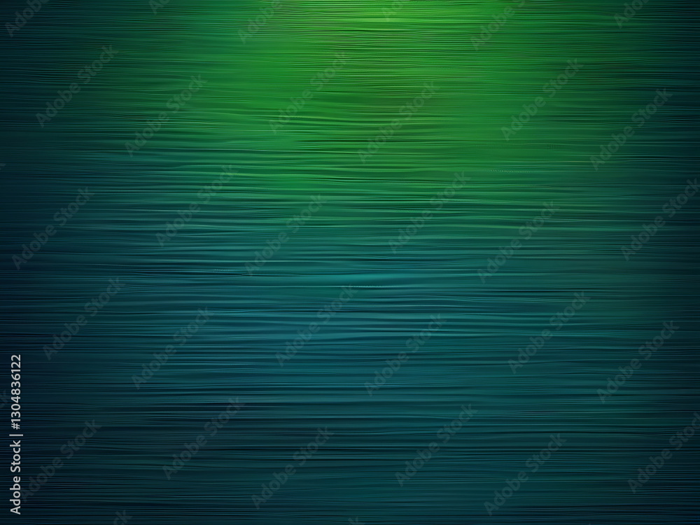 Green Texture of leather material line  metallic plate in dark room, vibrant  colored background. ai