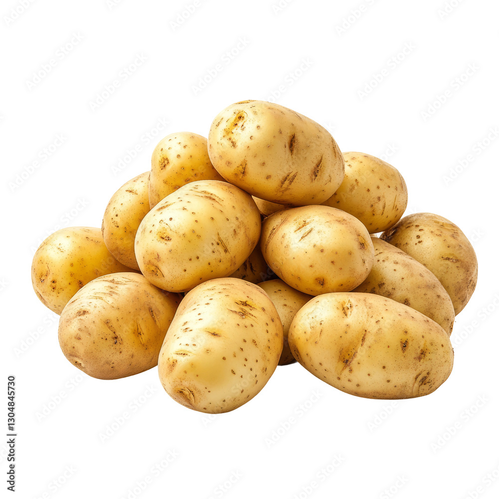 potatoes isolated on white background potatoes isolated on white background