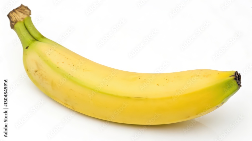 Single Banana on White Background Single Banana on White Background
