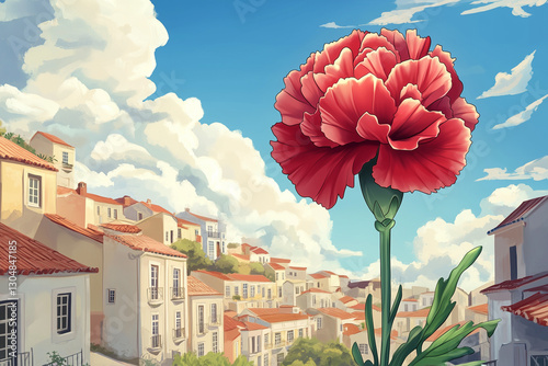 Dia da Liberdade, 25 de Abril. Translation: 25th of April, Freedom day of Portugal. Remembering Carnation revolution of 25th of April of 1974