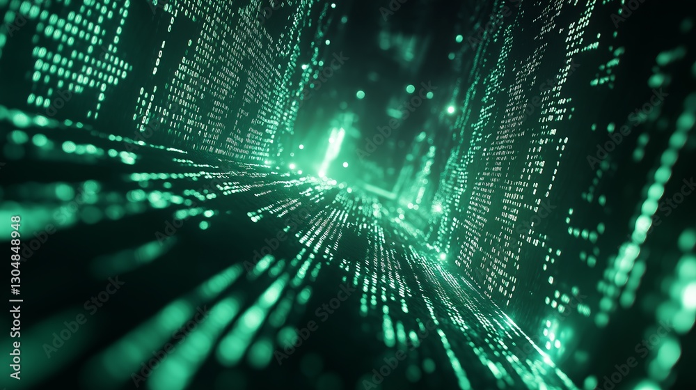 A cyber-themed backdrop featuring glowing green binary code streaming against a black screen, evoking a high-tech and sci-fi feel. A cyber-themed backdrop featuring glowing green binary code streaming against a black screen, evoking a high-tech and sci-fi feel.