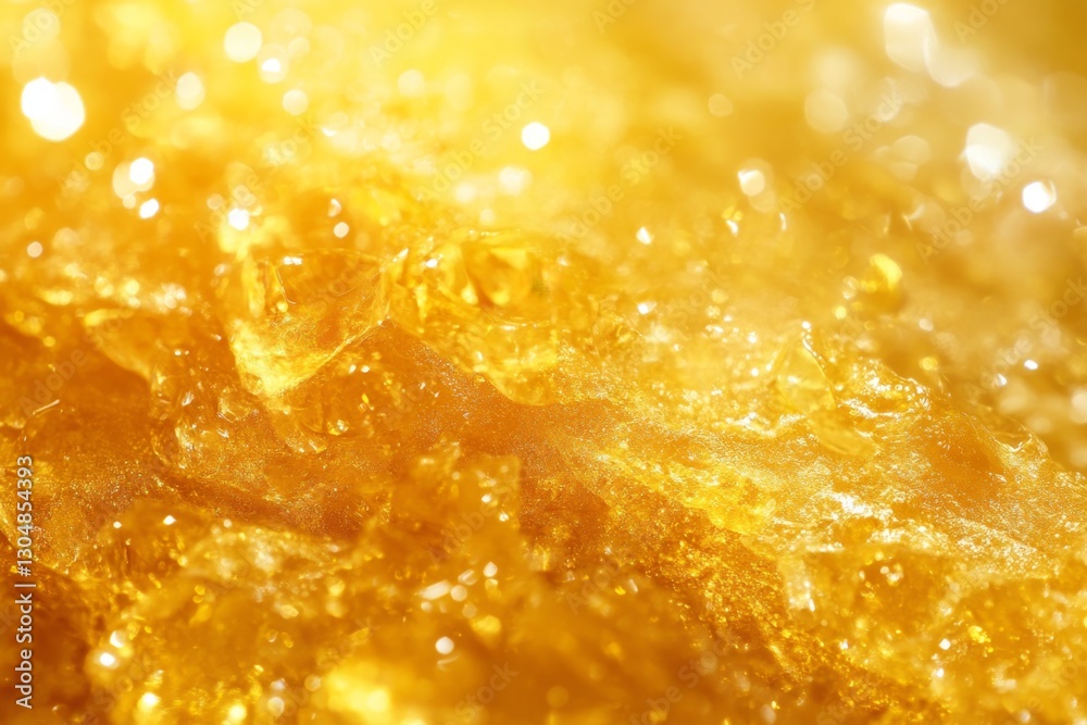 Golden Honeycomb Texture Close-up Golden Honeycomb Texture Close-up