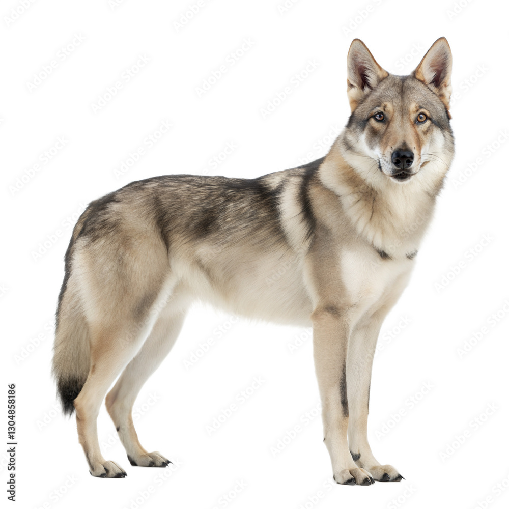 Fototapeta premium Czechoslovakian Wolfdog AI Generated Image