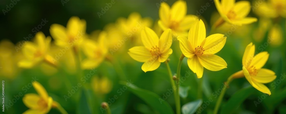 Yellow Galphimia brasiliensis flowers in a garden bed, yellow flowers, flora Yellow Galphimia brasiliensis flowers in a garden bed, yellow flowers, flora