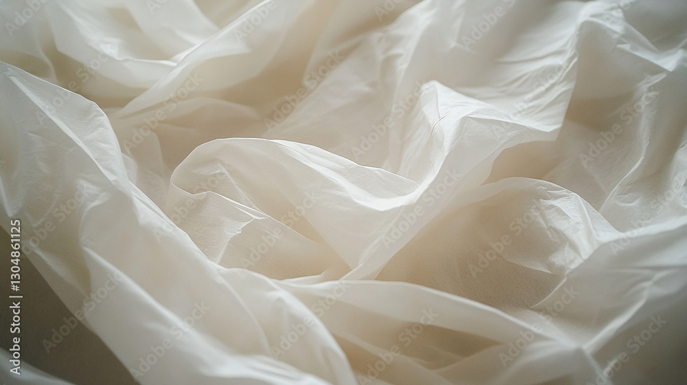 Obraz premium Thin paper fluttering in the breeze