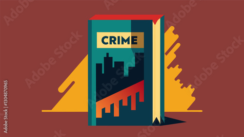 Using data analysis a publisher identifies a growing interest in true crime and releases a book in that genre that becomes a bestseller.. Vector illustration