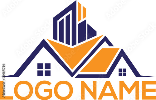 real estate concept, Real Estate Logo Design, Illustration graphic vector of house building logo design